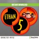 The Incredibles 2 Birthday Circle Labels 